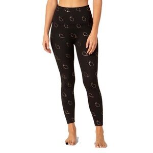 Beyond Yoga Black Leggings with White Logo